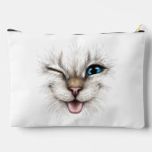 Aangepaste tekst knipperende kat etui (Achterkant)