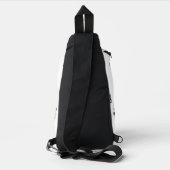 Aangepaste tekst knipperende kat sling bag (Achterkant)