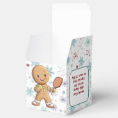 Aangepaste tekst Kruimelig Kerst Rally Gingerbread Bedankdoosjes (Geopend)