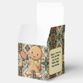 Aangepaste tekst Kruimelig Kerst Rally Gingerbread Bedankdoosjes (Geopend)