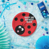 Aangepaste tekst Ladybird Paper Bord – Schattigee  (Feest)