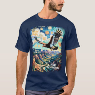 Aangepaste tekst Levendige Zion Canyon Vogel Condo T-shirt