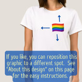 Aangepaste tekst LGBT Gay Pride Rainbow Flag 2 Sid T-shirt