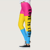 Aangepaste tekst LGBT Regenboog Panseksuele Pride Leggings (Links)