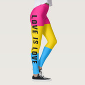 Aangepaste tekst LGBT Regenboog Panseksuele Pride Leggings (Rechts)