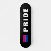 Aangepaste tekst LGBTQ Rainbow Bisexual Pride vlag Skateboard (Voorkant)