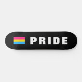 Aangepaste tekst LGBTQ regenboog Pansexual Pride v Skateboard (Horizontaal)