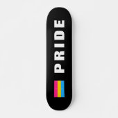 Aangepaste tekst LGBTQ regenboog Pansexual Pride v Skateboard (Voorkant)