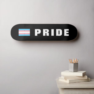 Aangepaste tekst LGBTQ Regenboog Trangender Pride  Skateboard