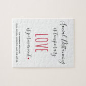 Aangepaste tekst liefdesbericht sociale afstand legpuzzel (Horizontaal)