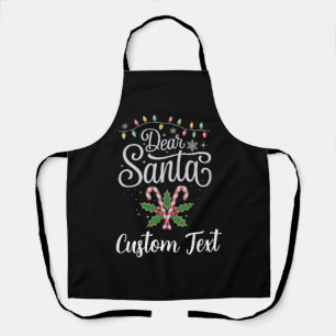 Aangepaste tekst lieve sinta kerst familie matchin schort
