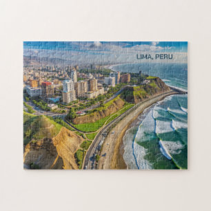 Aangepaste tekst Lima, Peru Legpuzzel