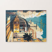 Aangepaste tekst Lissabon Portugal Legpuzzel (Horizontaal)