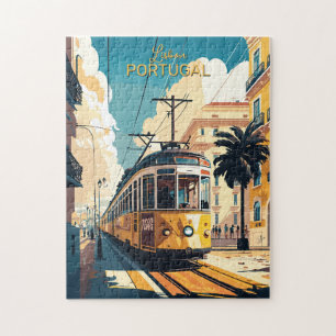 Aangepaste tekst Lissabon Portugal Legpuzzel