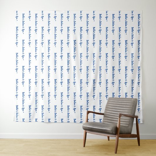 Aangepaste tekst Logo Event Achtergrond Stap en He Wandkleed (In Situ (horizontaal))