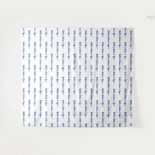 Aangepaste tekst Logo Event Achtergrond Stap en He Wandkleed (Voorkant (horizontaal))