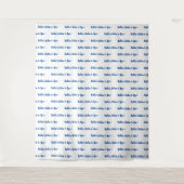 Aangepaste tekst Logo Event Achtergrond Stap en He Wandkleed (Voorkant)