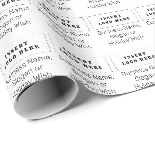 Aangepaste tekst, Logo-inpakpapier voor zakelijk g Cadeaupapier