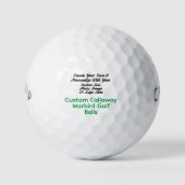 Aangepaste tekst/Logo op Premium Callaway Warbird Golfballen (Voorkant)