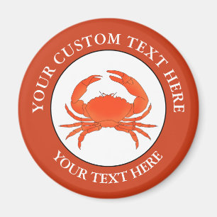 Aangepaste tekst Logo pictogram Button Magneet