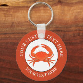 Aangepaste tekst Logo pictogram Sleutelhanger (Voorkant)