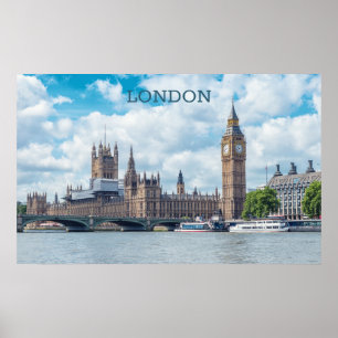 Aangepaste tekst Londen Poster