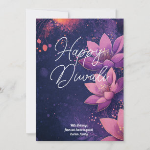 Aangepaste tekst Lotus Light Scroll kaart