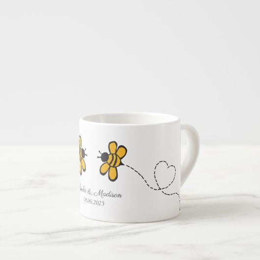 Aangepaste tekst Love Bee Espresso Kop (Voorkant rechts)