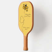 Aangepaste tekst Love Bee Pickleball Paddle (Links)