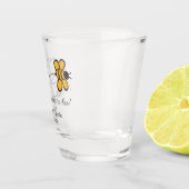 Aangepaste tekst Love Bee Shot Glas (Rechts)
