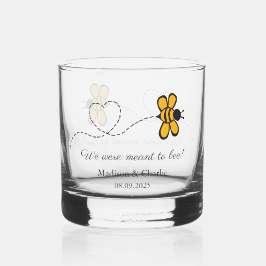 Aangepaste tekst Love Bee Whisky Glas (Achterkant)