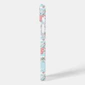 Aangepaste tekst Love Bunnies Patroon Case-Mate iPhone Case (Achterkant / Links)