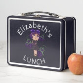 Aangepaste Tekst Lunchbox met Blackberry Chibi (In situ)