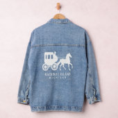 Aangepaste tekst Mackinac Island Denim Jacket (Hangar)