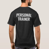 Aangepaste tekst Mannen persoonlijke trainer Moder T-shirt (Achterkant)