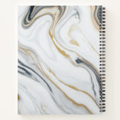Aangepaste tekst - Marmeren patroon Notitieboek (Achterkant)