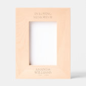 Aangepaste tekst Memorial Foto Houten Gegraveerde Lijstjes (Voorkant)