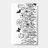 Aangepaste tekst met bloemen badge (Achterkant)