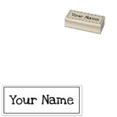 Aangepaste tekst met handgeschreven naam voor kind 	rubberstempel (Gestempeld)