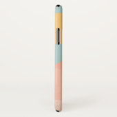 Aangepaste tekst modern design trendy blue roze ch Case-Mate iPhone case (Achterkant / rechts)