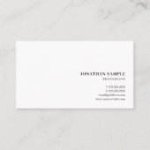 Aangepaste tekst Moderne minimalistische eenvoudig Visitekaartje (Voorkant)