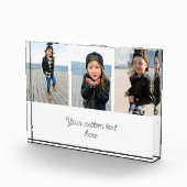 Aangepaste tekst Moderne Script Fotocollage Keepsa Fotoblokken (Rechts)