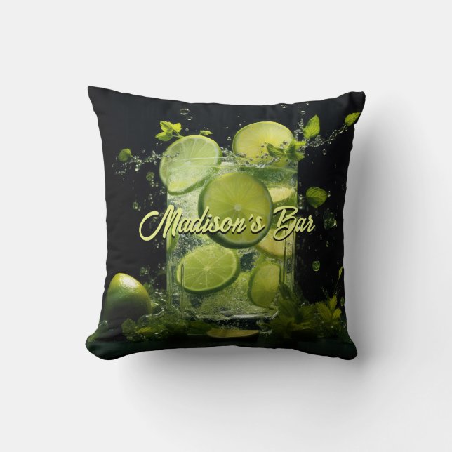 Aangepaste tekst Mojito Cocktail Kussen (Voorkant)