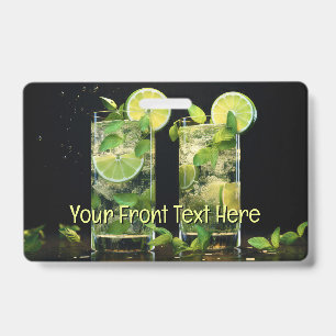 Aangepaste tekst mojito cocktails badge