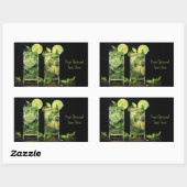 Aangepaste tekst Mojito Cocktails Rechthoekige Sticker (Vel)