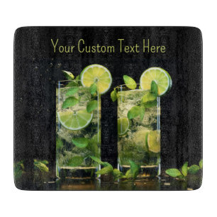 Aangepaste tekst Mojito Cocktails Snijplank