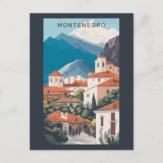 Aangepaste tekst Montenegro Briefkaart (Voorkant)