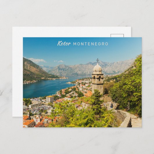 Aangepaste tekst Montenegro Briefkaart (Voorkant / Achterkant)