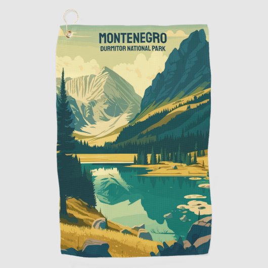 Aangepaste tekst Montenegro Golfhanddoek (Voorkant)