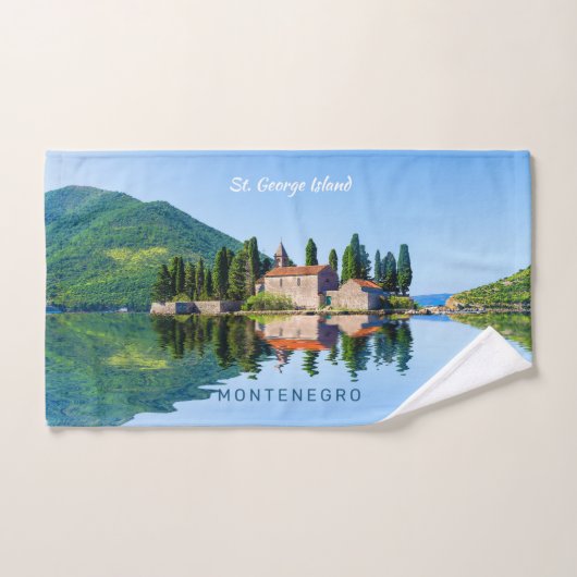 Aangepaste tekst Montenegro Handdoek (Handdoek)